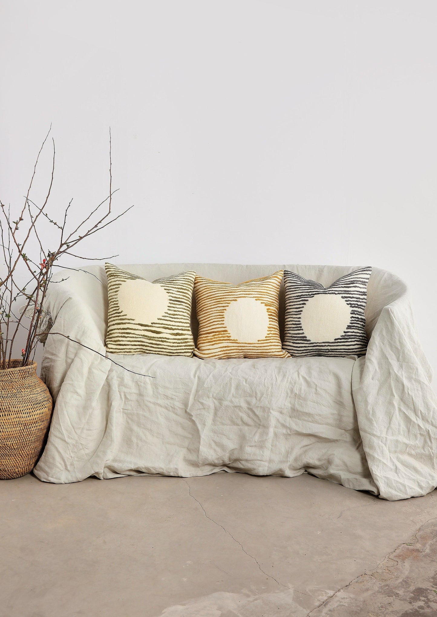 Full Moon Throw Pillow Kanju Interiors