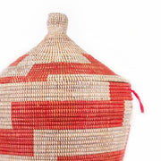 Low Storage Basket - Red Stripe - Fluent Trends