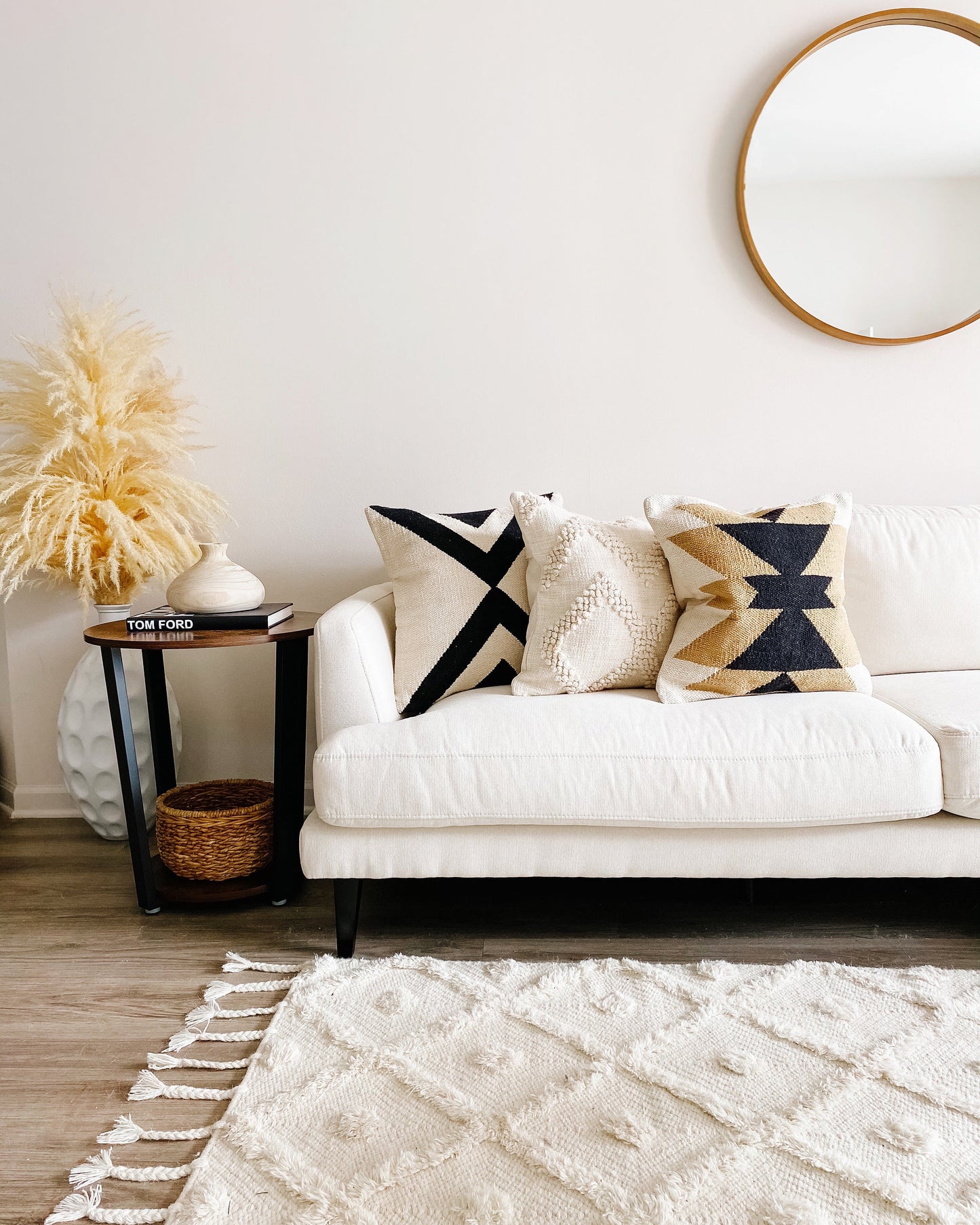 Montana Pillow Cover – Neutral Modern Textured Accent Pillow