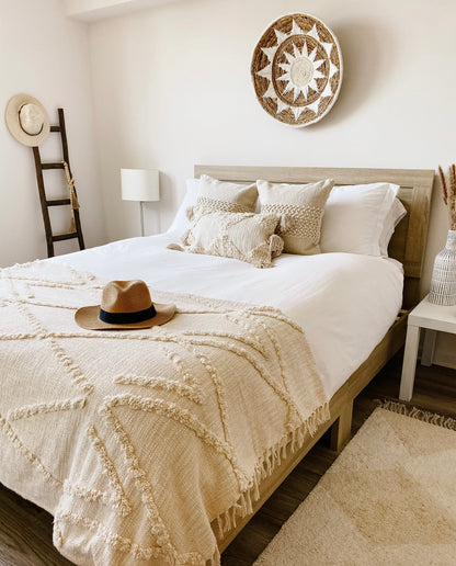 Maya Throw Blanket – Lightweight Neutral Everyday Throw Blanket