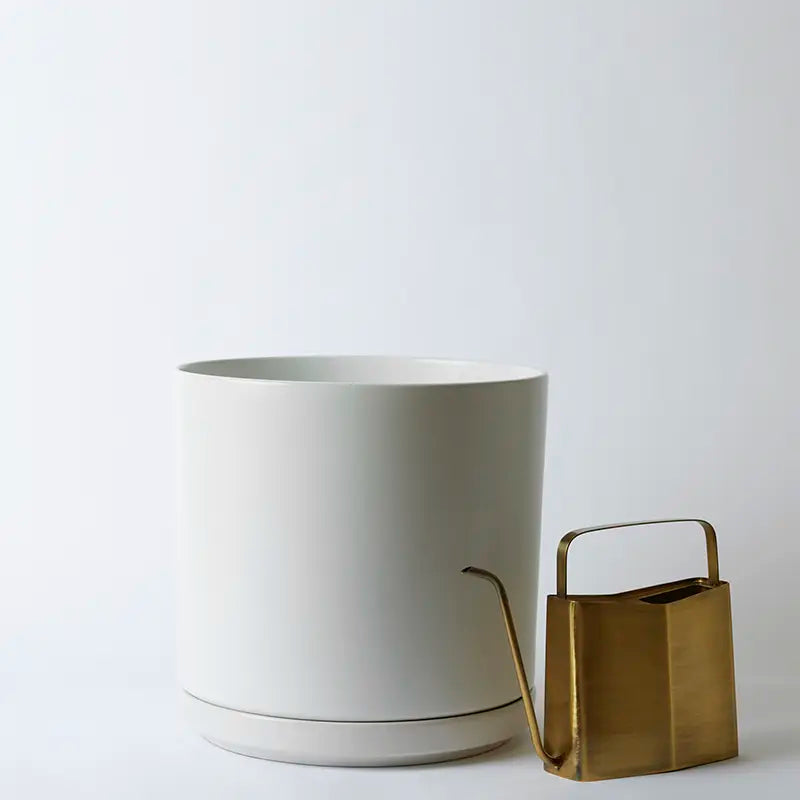 Solid Goods - Ceramic Cylinder with Saucer - Fluent Trends
