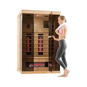 Fluent Trends 2-Person Low EMF FAR Infrared Sauna with Panoramic Glass - Fluent Trends