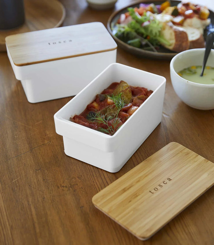 Airtight Food Storage Container - Bamboo Lid - Fluent Trends