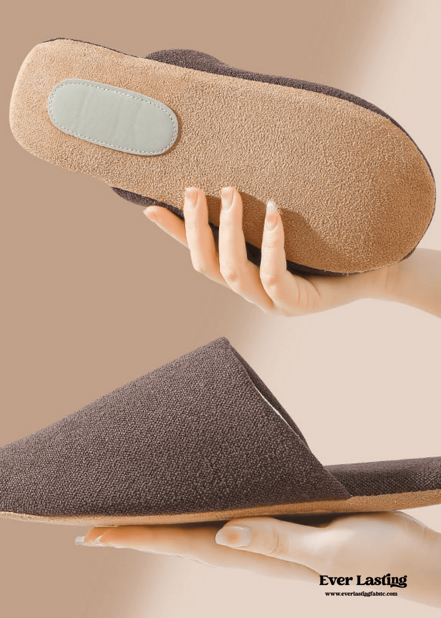 Modern House Slippers - Cotton Washable Indoor Slippers Non-Slip Sole