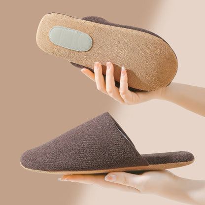 Modern House Slippers - Cotton Washable Indoor Slippers Non-Slip Sole