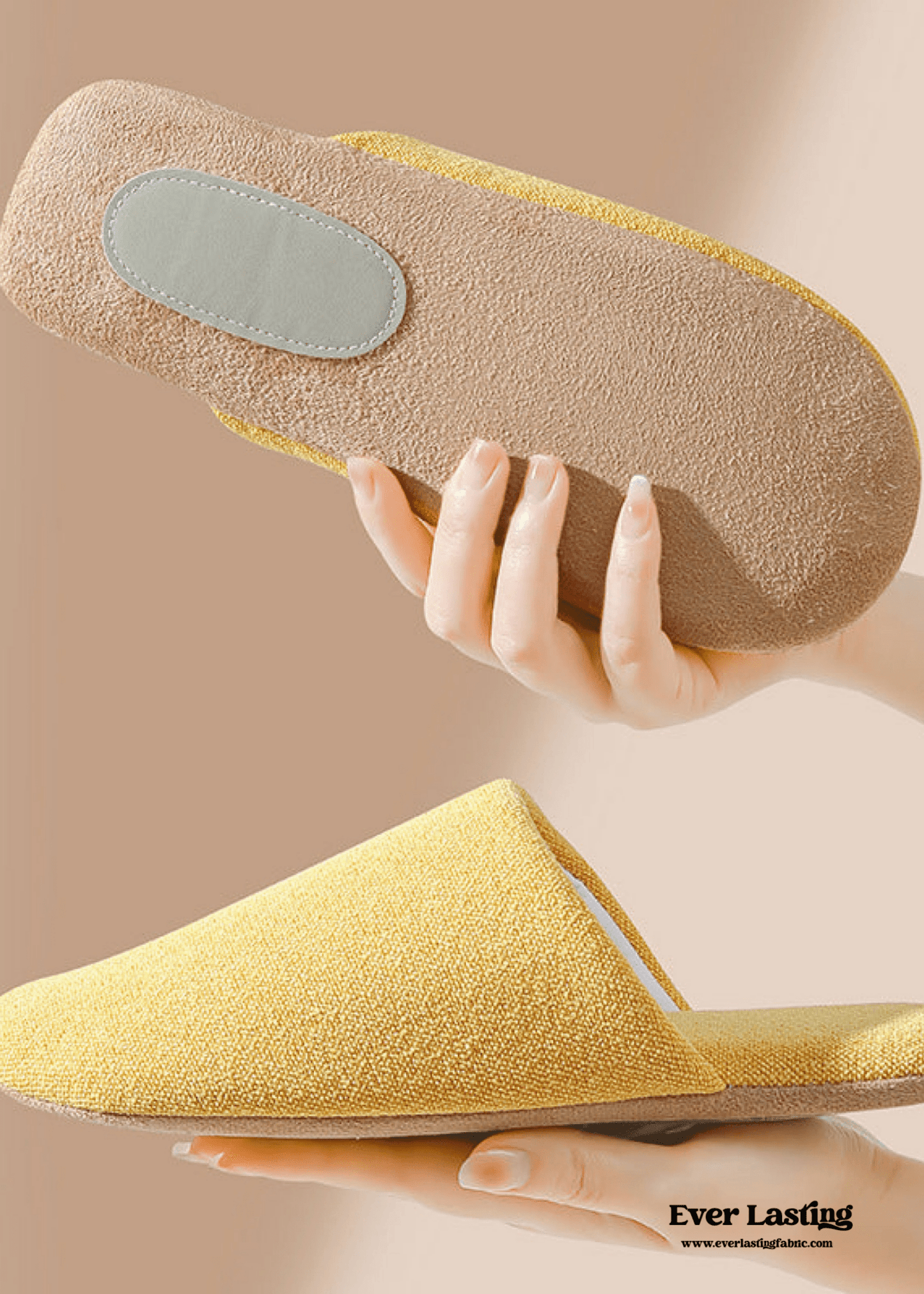 Modern House Slippers - Cotton Washable Indoor Slippers Non-Slip Sole