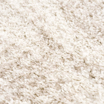 Plush Beige Shag Rug Deep Pile Texture Close-Up Showing Soft Dense Fibers | Fluent Trends