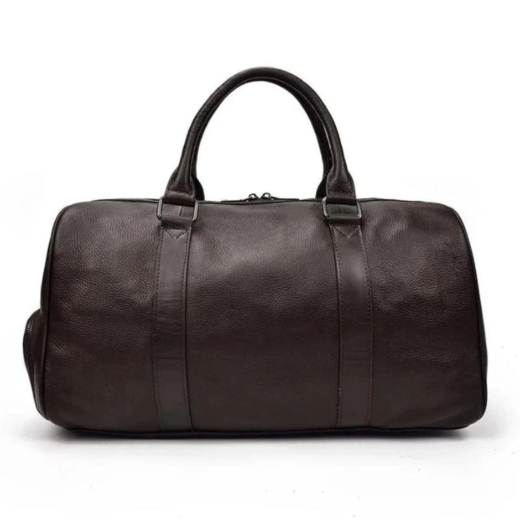 The Endre Weekender | Black Pebbled Leather Weekender - Fluent Trends