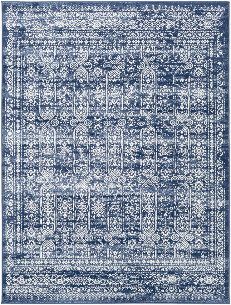 Michie Dark Blue Area Rug - Fluent Trends Area Rugs