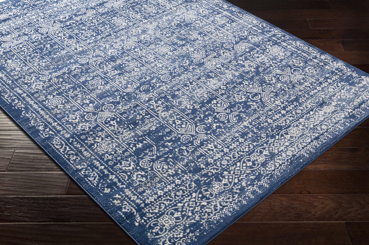 Michie Dark Blue Area Rug - Fluent Trends Area Rugs