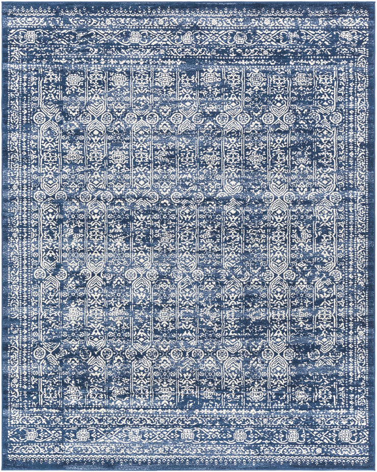 Michie Dark Blue Area Rug - Fluent Trends Area Rugs