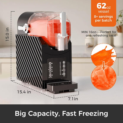 Slushie Machine for Home, Frozen Drink Maker with 3 Preset Modes Frozen Juice Slush Milkshake 58018RBM0 Kismile