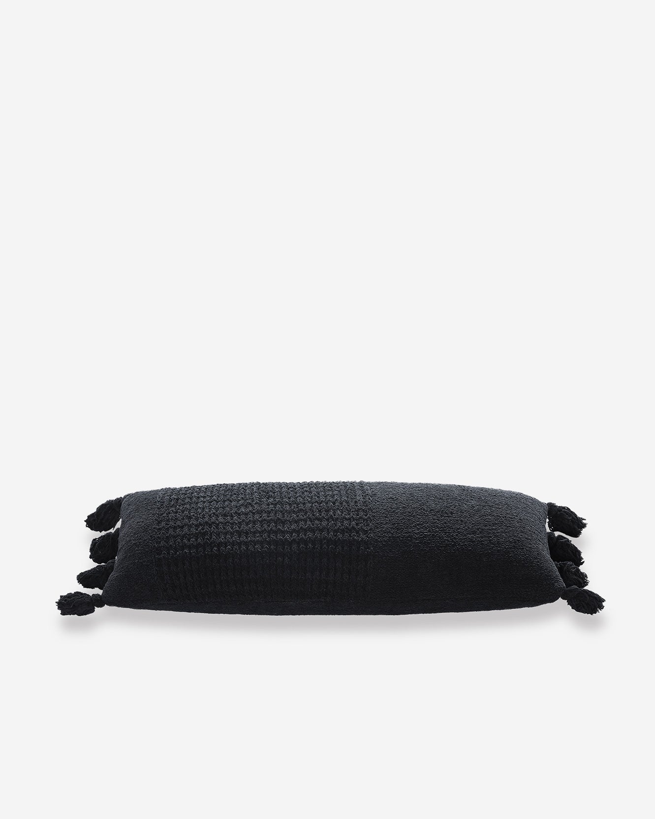 Braided Pom Pom Lumbar Pillow