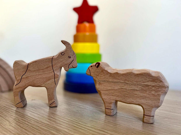Wooden Farm Animals Set - Fluent Trends