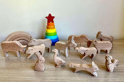 Wooden Farm Animals Set - Fluent Trends