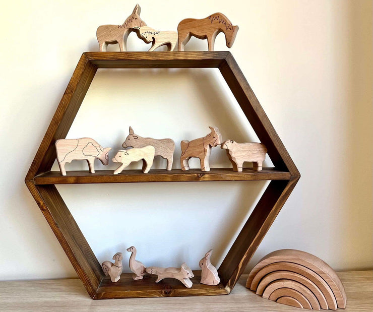Wooden Farm Animals Set - Fluent Trends
