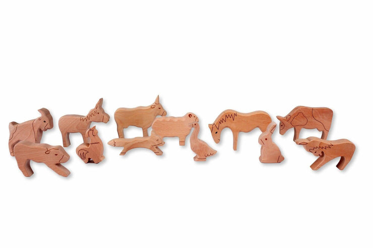 Wooden Farm Animals Set - Fluent Trends