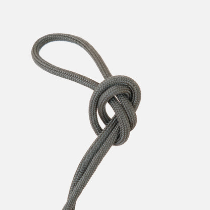 Sage paracord knot detail of the Wrap hanging kit against a clean white background

