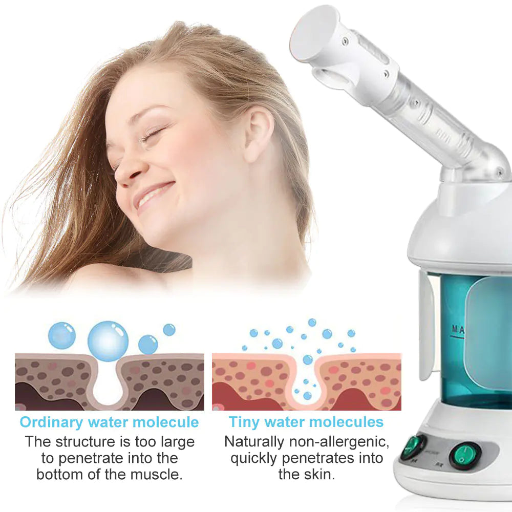HydraMist Luxe Facial Steamer Berry Charmz